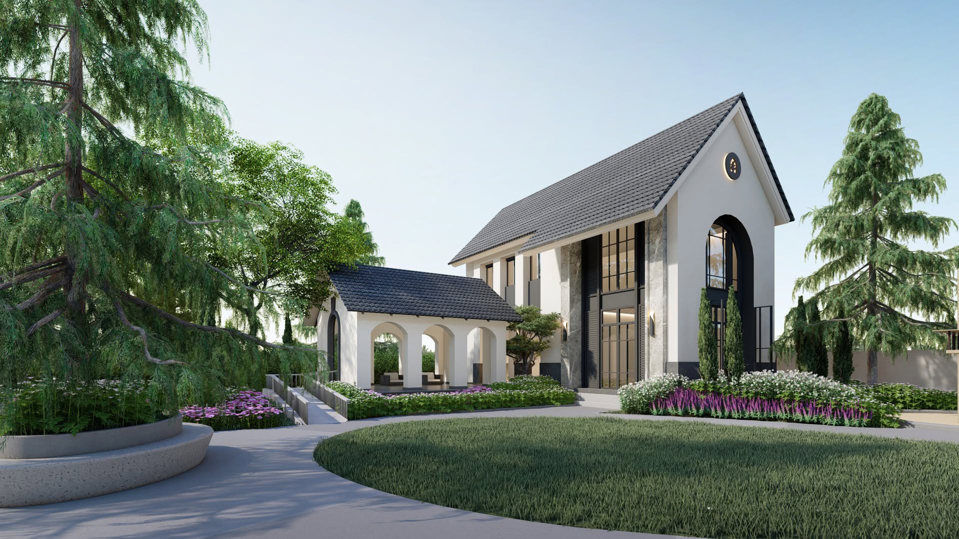 Fulfilla Ladkrabang–Baan Pho clubhouse and landscape